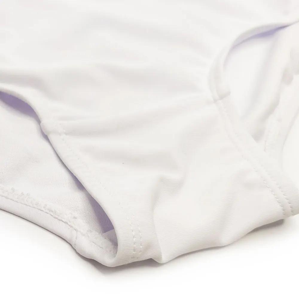 Marque hommes maillot de bain solide été rembourré push-up slip de bain blanc couleur unie maillot d