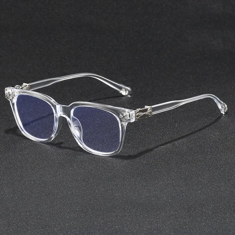 Nouvelles lunettes anti-lumière bleue pour femmes 2026, monture surdimensionnée avec strass, protect