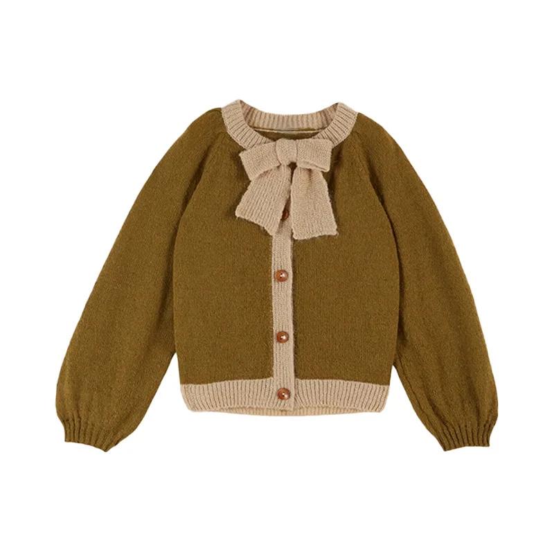 Pull pour enfants, série EM, Style campagnard, chemise à fleurs brodée, pantalon long, salopette, en