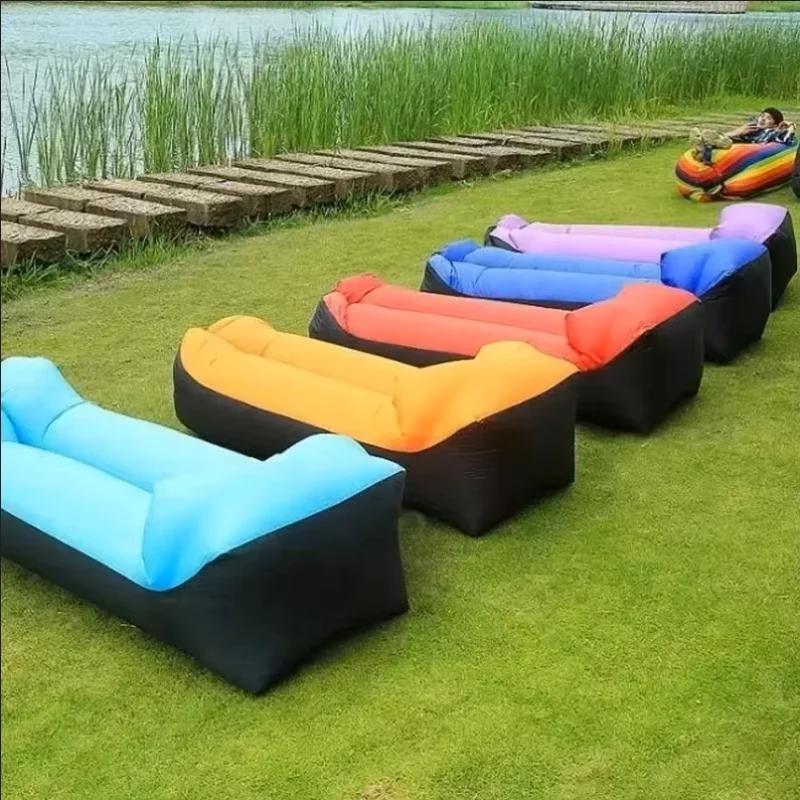 Canapé-lit gonflable rapide, produits d'extérieur, tendance 2024, sac de couchage de bonne qualité, 