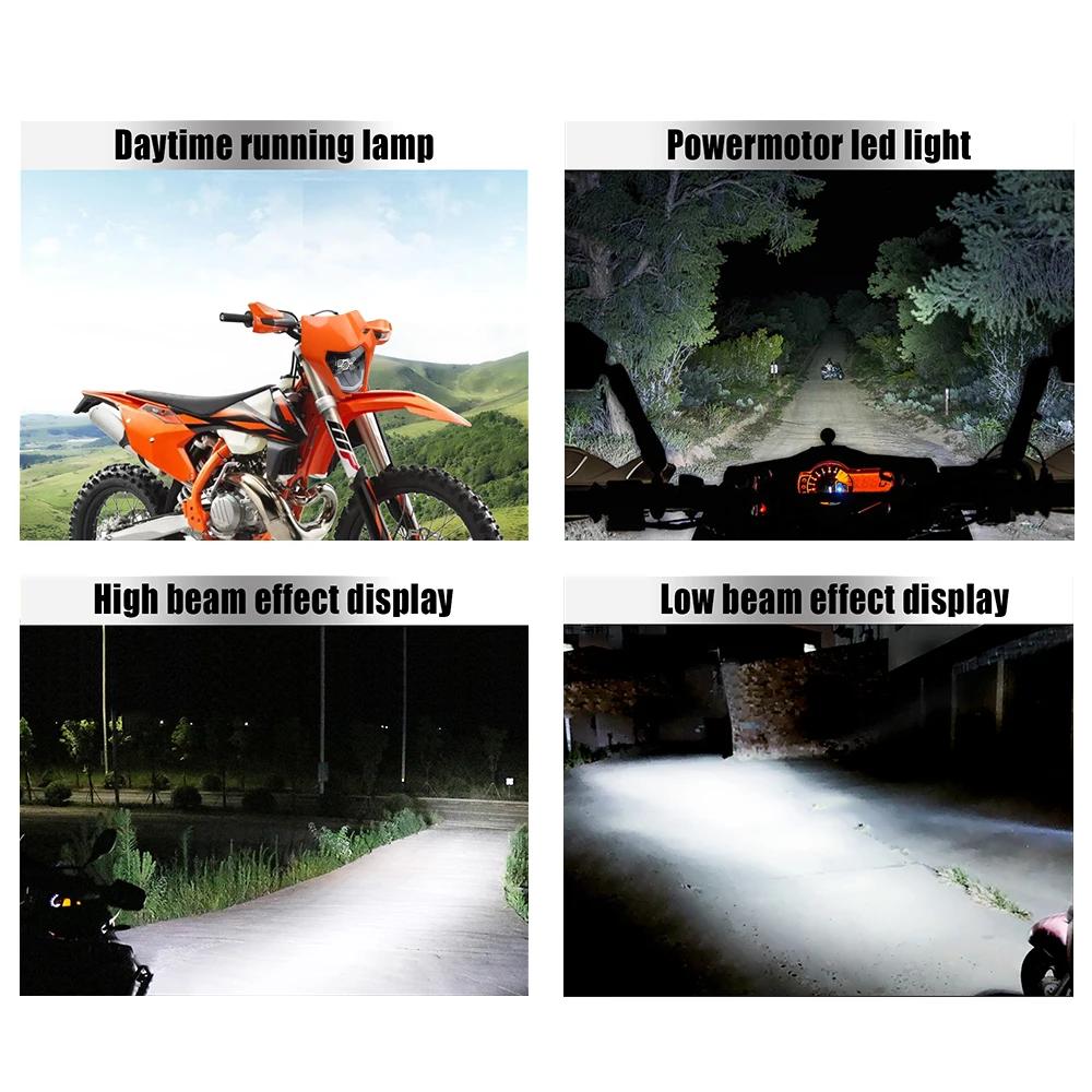 Pour KTM plaque de phare LED moto Enduro carénage EXC MX SX mèche phare pièces de vélo de saleté Sup