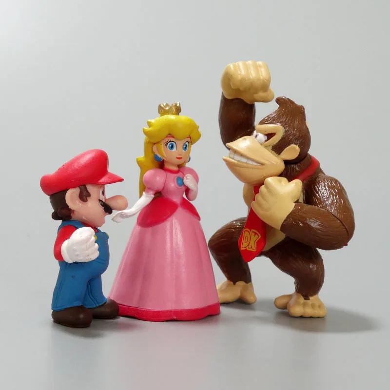 Poupée dinosaure Mario SuperMario, modèles faits à la main, décorations de gâteaux, 6