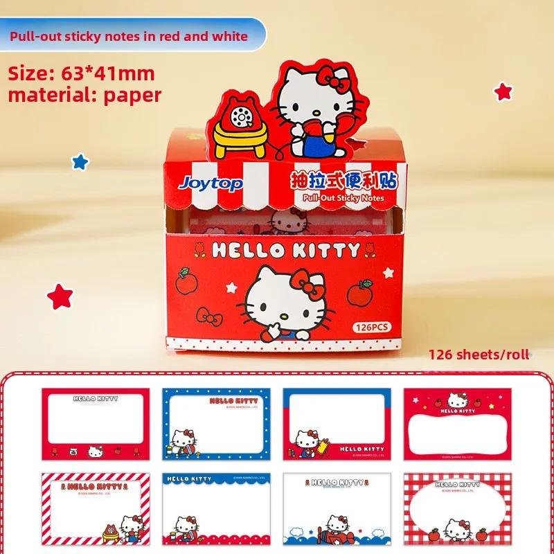 Hello Kitty 10e anniversaire Transparent 2025 Nouvelle vente chaude Notes autocollantes extractibles