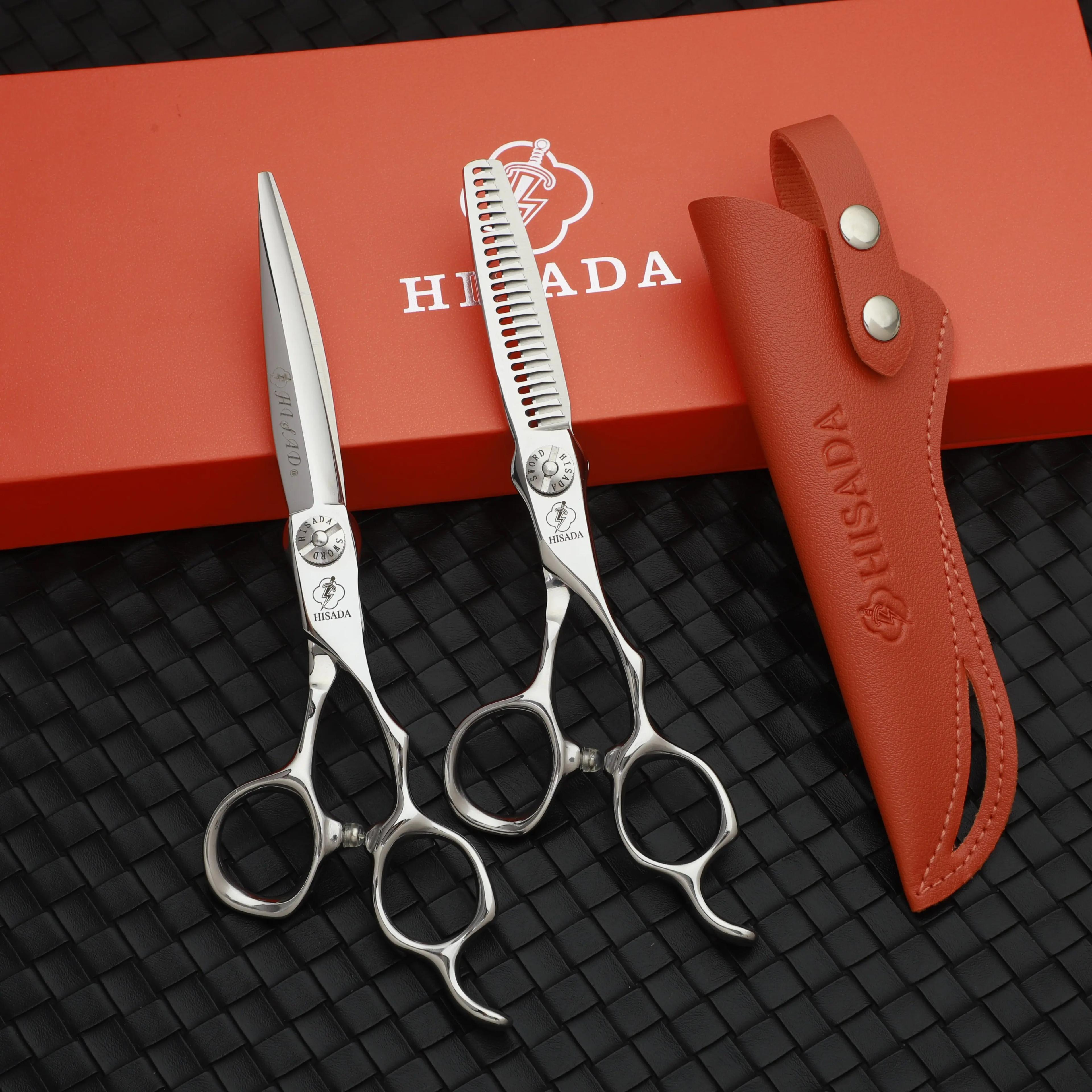 Ciseaux de barbier ciseaux de coiffure professionnels 6.0/6.5/7.0 pouces matériau VG10 ciseaux de co