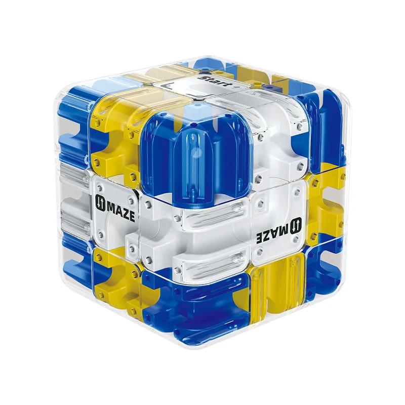 Cube magique roulant à billes 3D, labyrinthe pour enfants, jouet de fidélisation, pensée logique, so