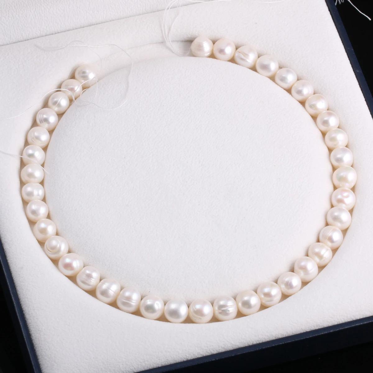 Perles de culture d'eau douce 100% naturelles, perles d'isolation rondes pour la fabrication de bijo