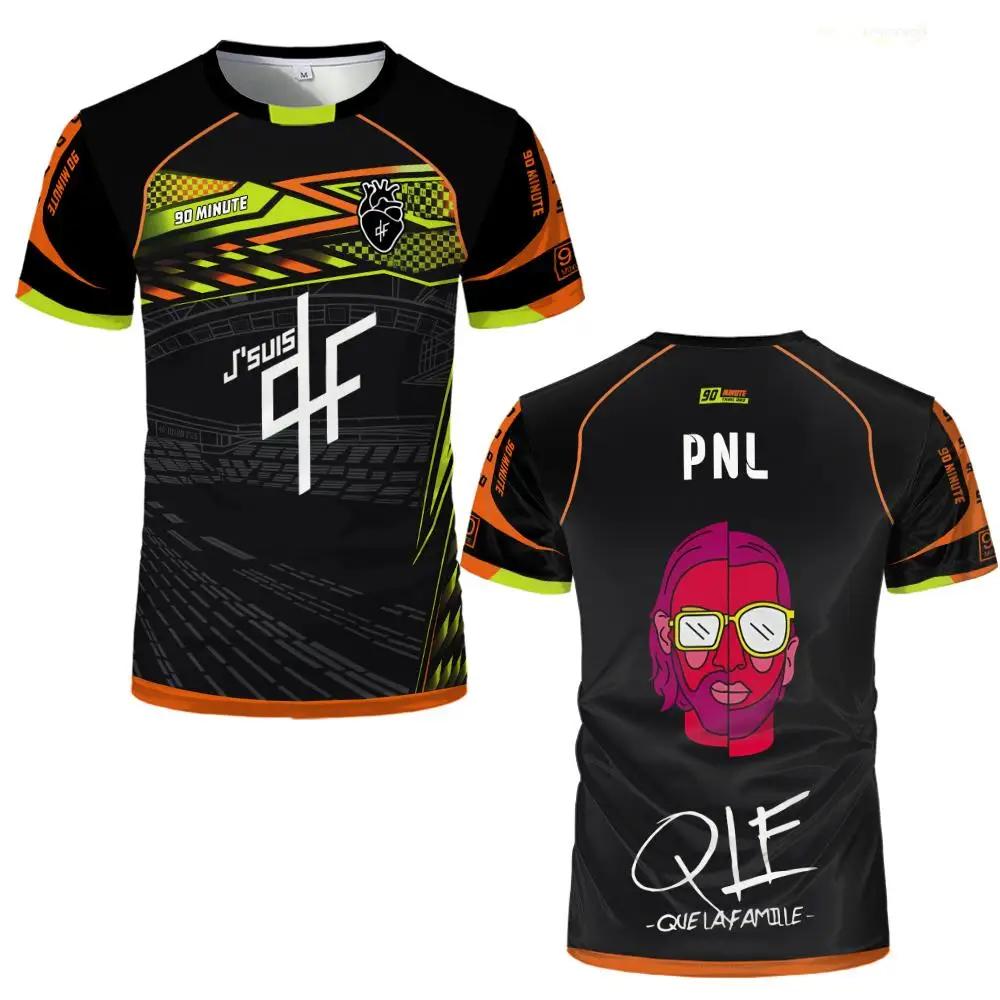 PNL Maillots 90 minutes maillot imprimé respirant Football formation T-shirt hommes et femmes à la m