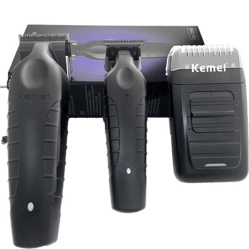 Kemei KM-2296 KM-2299 KM-1102 Kit de tondeuse à cheveux professionnelle rasoir électrique Machine de