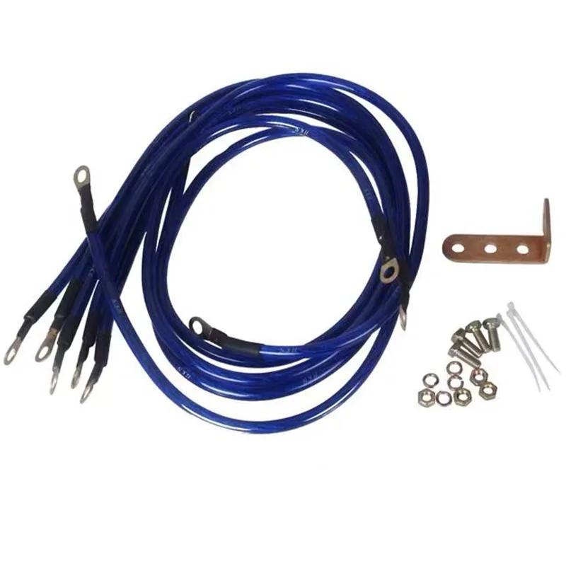 Kit de système de fil de mise à la terre de démarrage automatique, 5 points, 0.6 m, 0.8 m, 1m, direc
