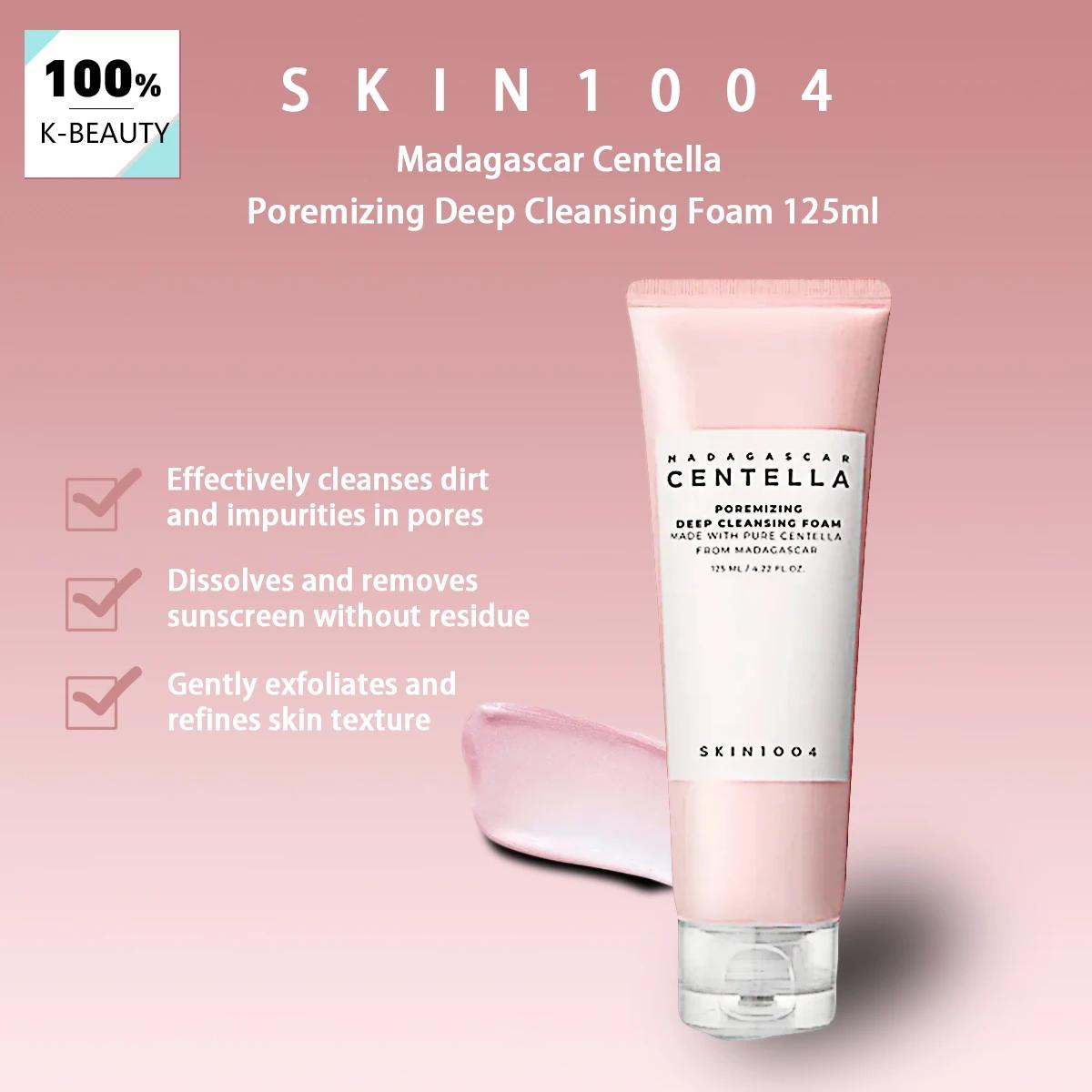 SKIN1004 Madagascar Centella Poremizing Deep Cleansing Foam 125ml, Mousse nettoyante riche et abonda