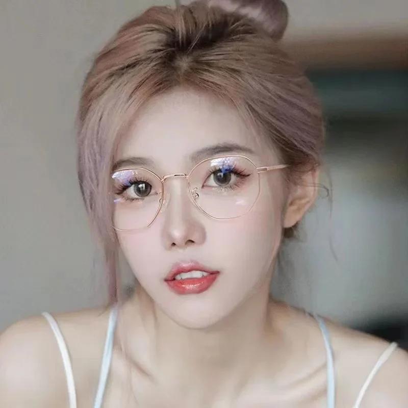 Lunettes de myopie de luxe classiques Vintage Anti-lumière bleue lunettes femmes hommes moins dioptr