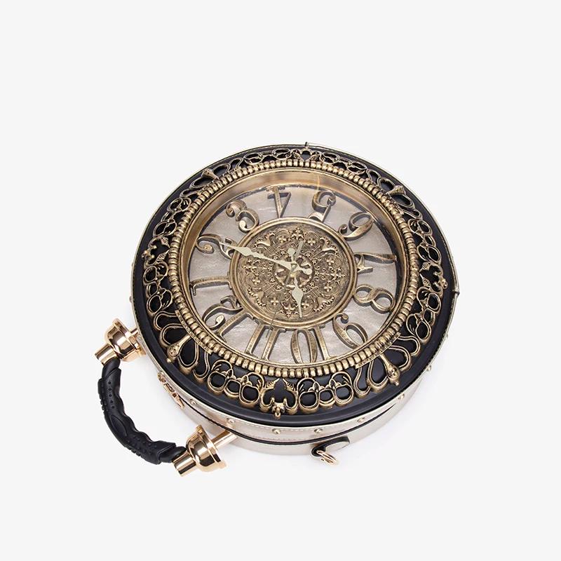 Sac à main avec horloge créative rétro, nouveau style, sens du design à la mode et de niche, sac à b