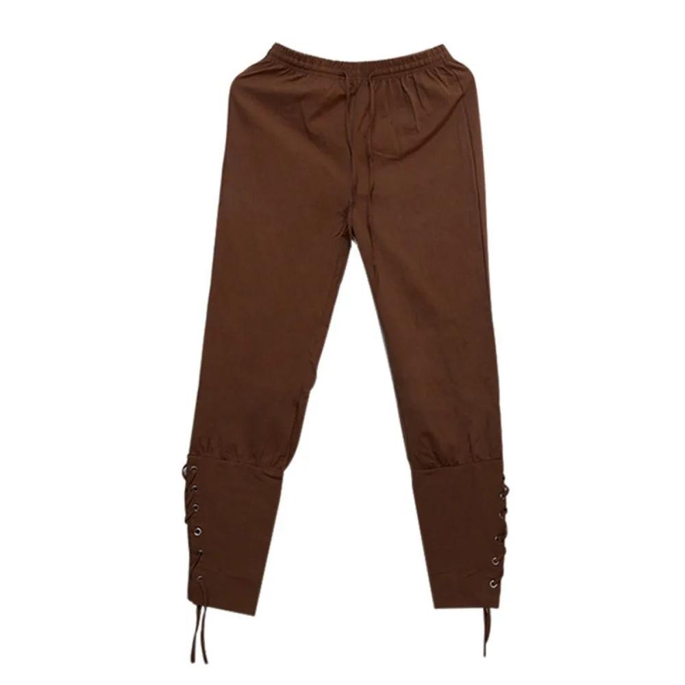Pantalon Pirate Viking pour hommes, pantalon médiéval de la Renaissance, short à cordon de serrage, 