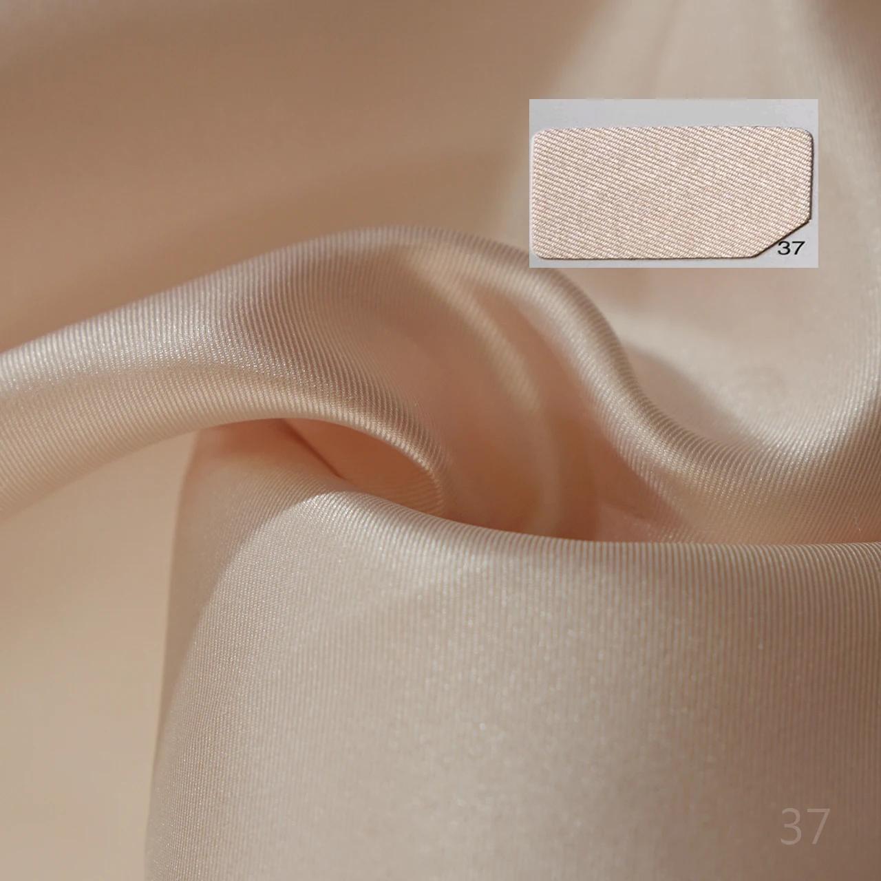 Tissu en satin sergé de couleur unie, dur et croustillant, pour robe de mariée de styliste Mikado, à