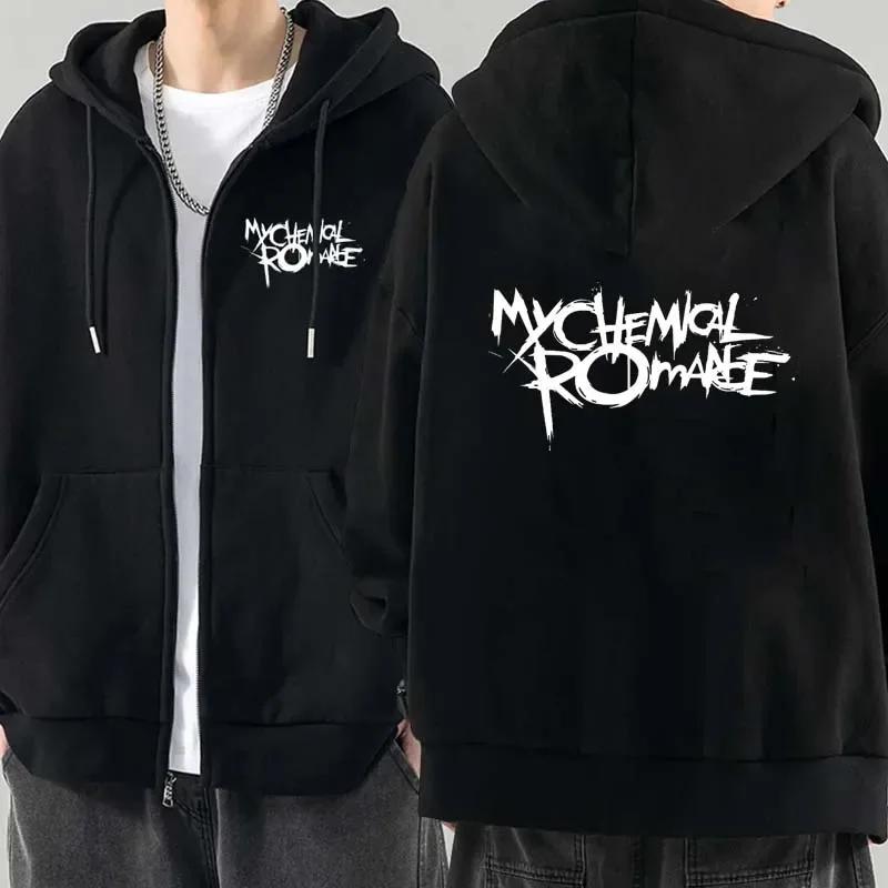 Hommes pulls à capuche de mode veste manteaux ma Romance chimique Mcr Dead sweat à capuche avec ferm