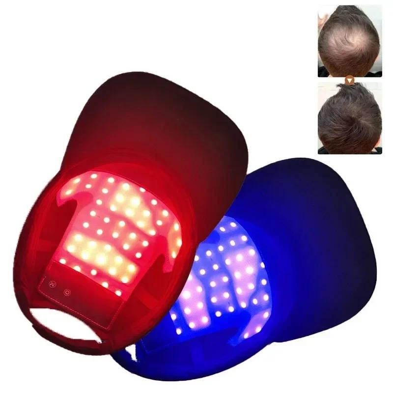 Nouveau LED rouge bleu lumière thérapie casquette croissance des cheveux casque Diode LaserHat lumiè