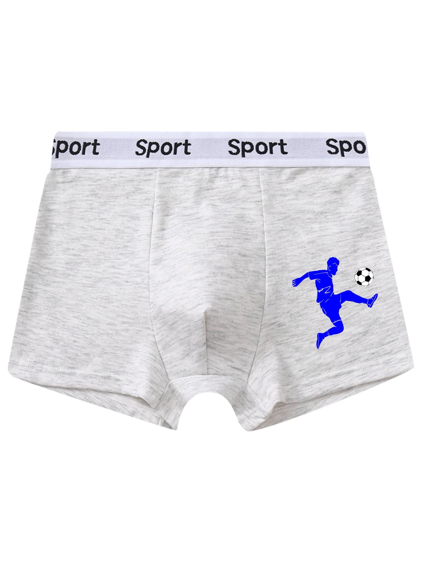 5 pièces mixtes garçons sous-vêtements 8-14 ans doux respirant couleur unie confortable joueur de fo