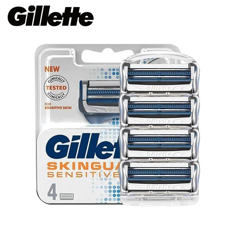 Lames de rasoir Gillette SkinGuard, lames de rasoir pour hommes, recharges de 4/8 lames, pour les sé