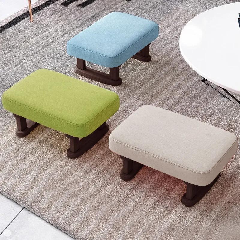 Petite chaise créative en bois, tabouret à langer pour chaussures de maison, canapé Ins, repose-pied