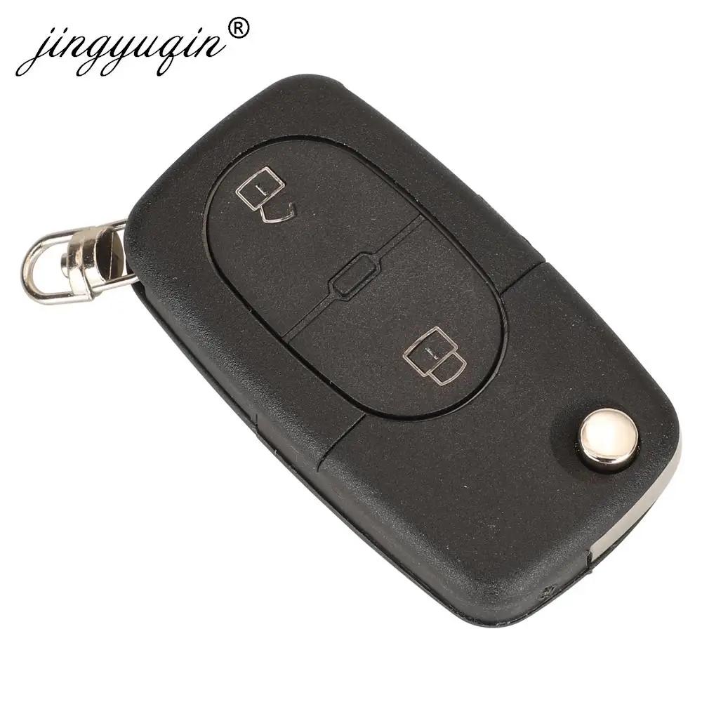 jingyuqin 4D 0837231 Clé télécommande R 433Mhz, puce ID48 pour Audi A3 A4 A6 A8 TT, clé de voiture p
