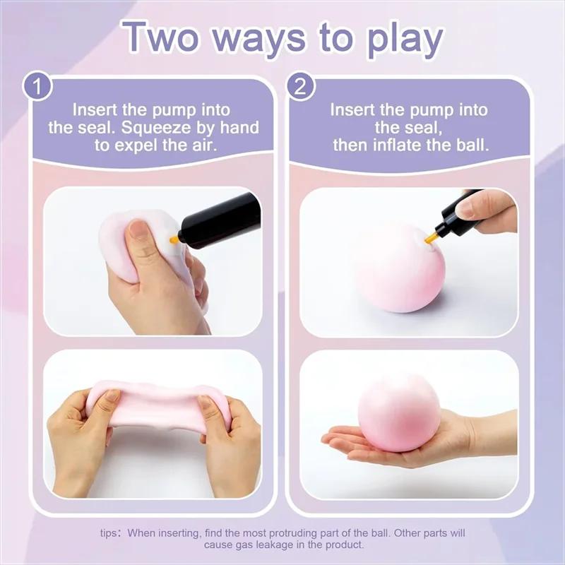 Squishies sous vide façonnable, boule de sable, balle anti-Stress en raisin, balle bruyante, jouet a