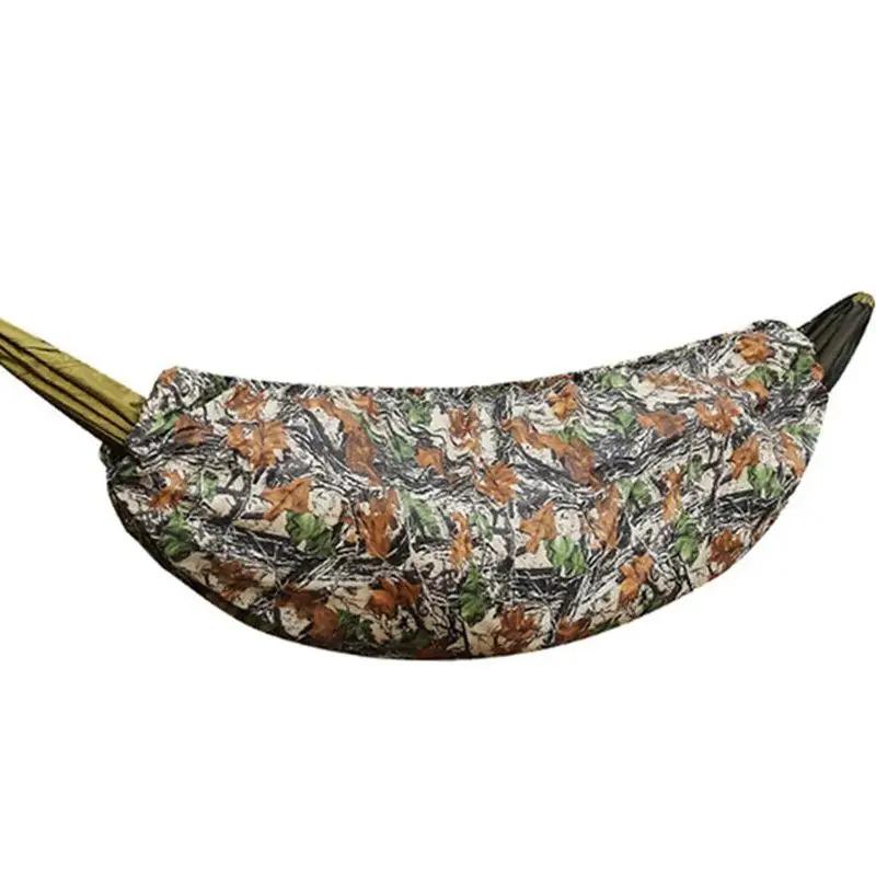 Hamacs de lit suspendus avec fermeture éclair ultraléger Portable Camping en plein air balançoire ha