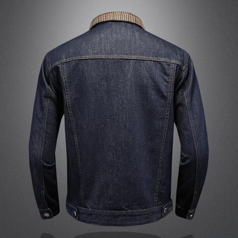 Manteau en Denim Délavé Classique pour Homme, Veste à Col Patchwork, Nouvelle Mode, Tendance, Techwe