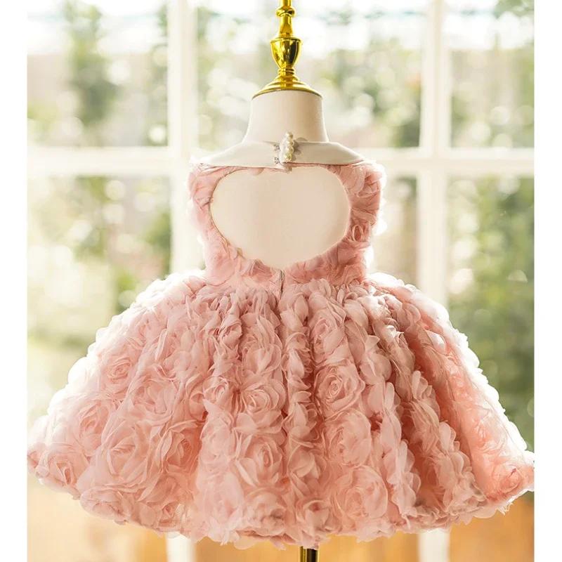 Robe de Soirée Anniversaire ICJAEHAO 2026 pour Enfants, Vêtements pour Filles, Robe de Demoiselle d'
