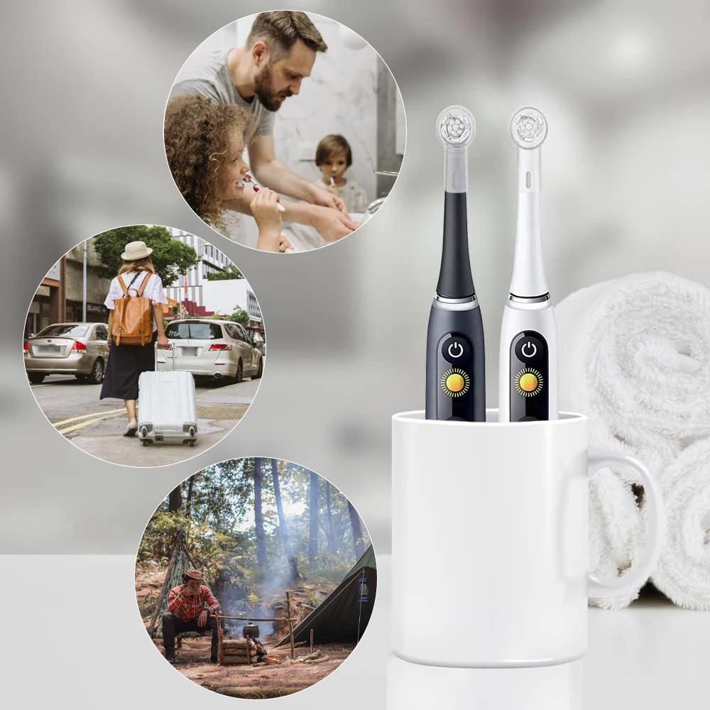 Housses anti-poussière pour brosse à dents, compatibles avec les têtes de rechange Braun Oral B et l