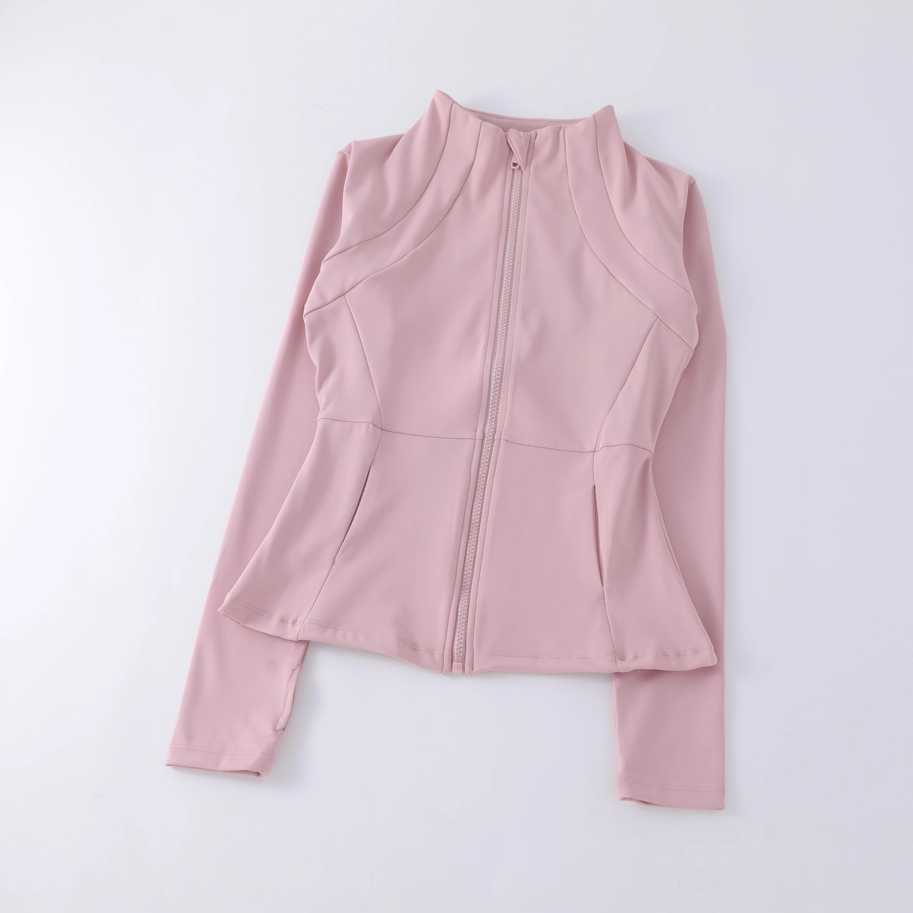 Vêtements de Yoga coupe-vent pour femmes, vêtements de sport, sweat-shirt à manches longues, vestes 
