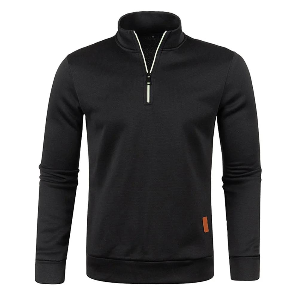 Hommes pull hommes plus épais sweats demi pull à fermeture éclair pour homme à capuche homme sweat a