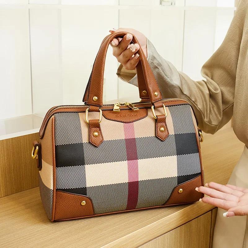 Sac à langer en cuir haut de gamme pour femmes, style classique, design parisien, décontracté, simpl