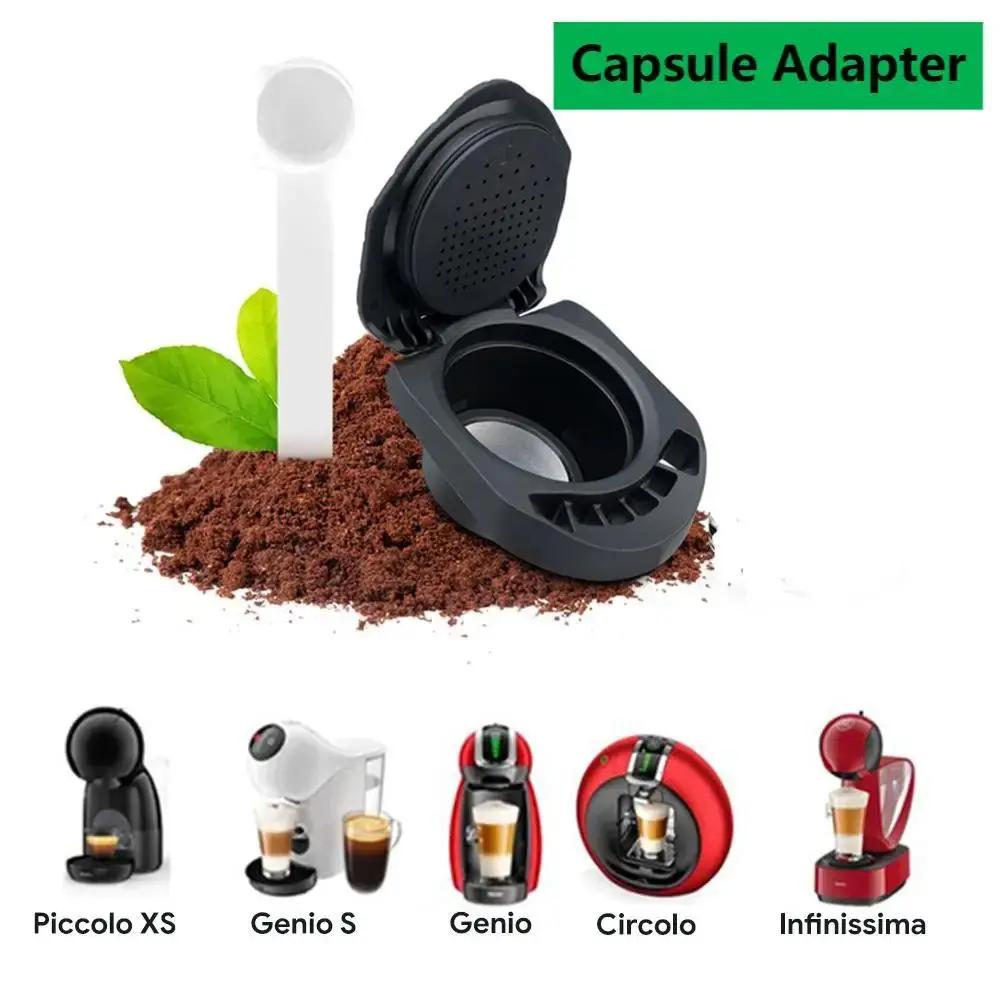 Adaptateur de Capsule de Café Réutilisable pour Dolce Gusto, Accessoire de Recharge Compatible avec 