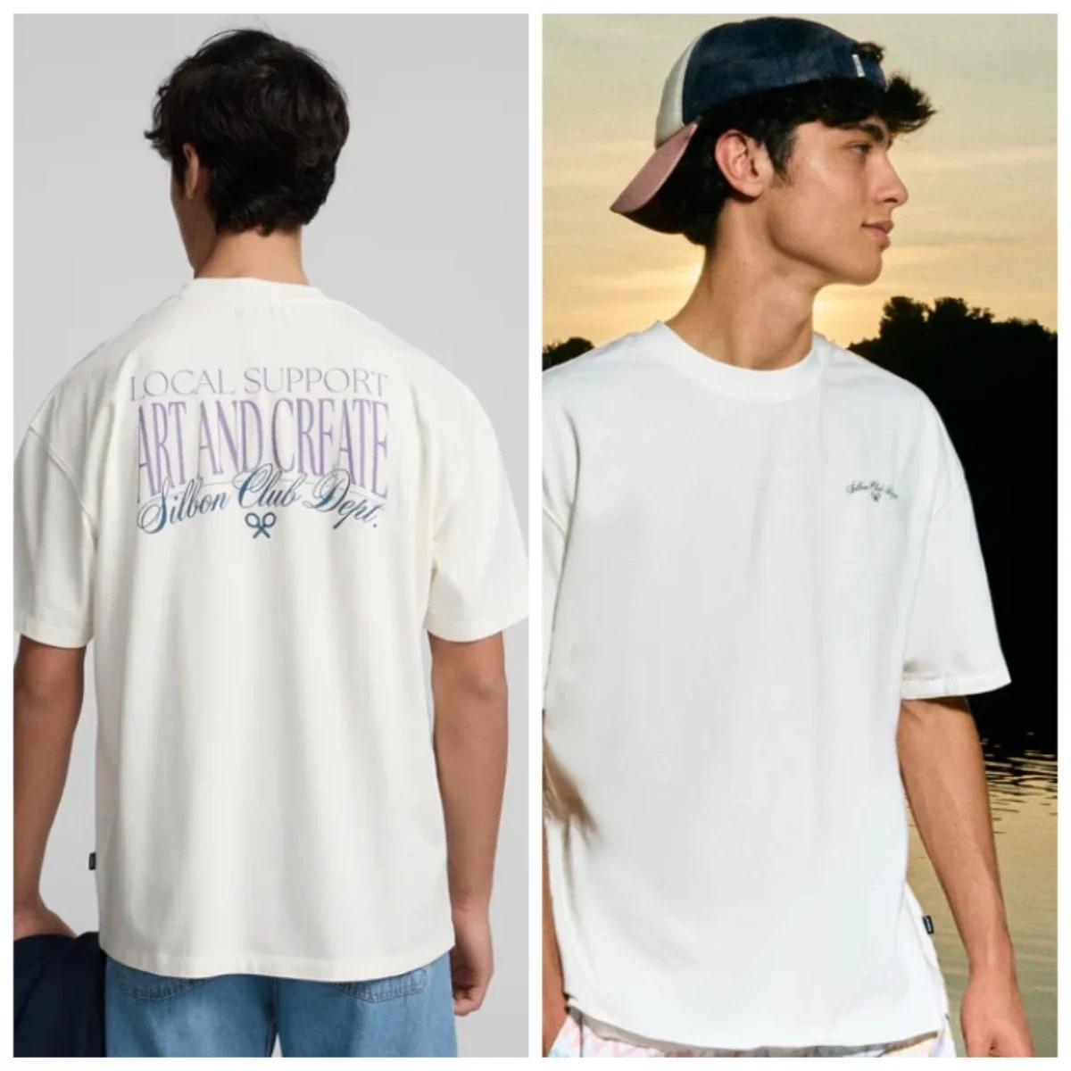 Été Silbon lettre impression hommes et femmes T-Shirt réfléchissant haut nouveau confortable sport F