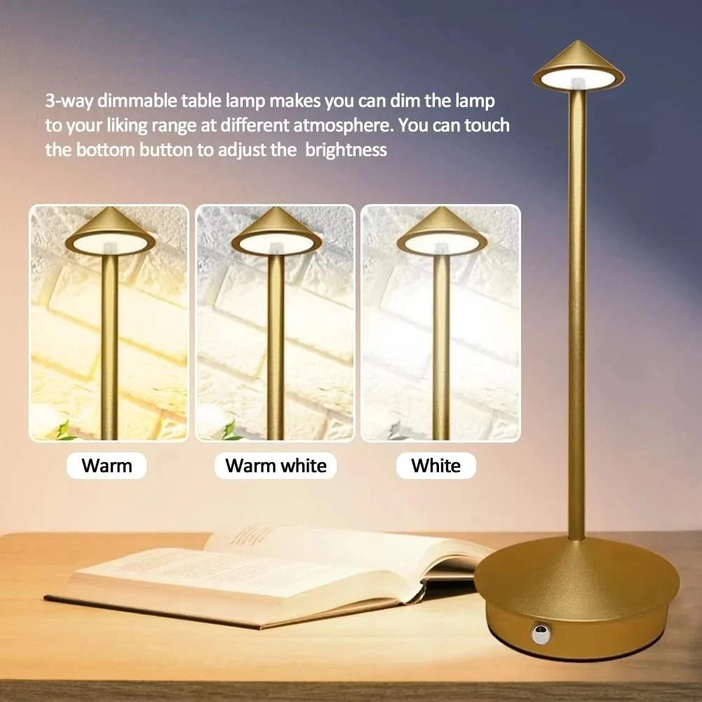 Lampe LED tactile aste de type C, lampe de table créative, adaptée à la salle à manger, à l'hôtel, a