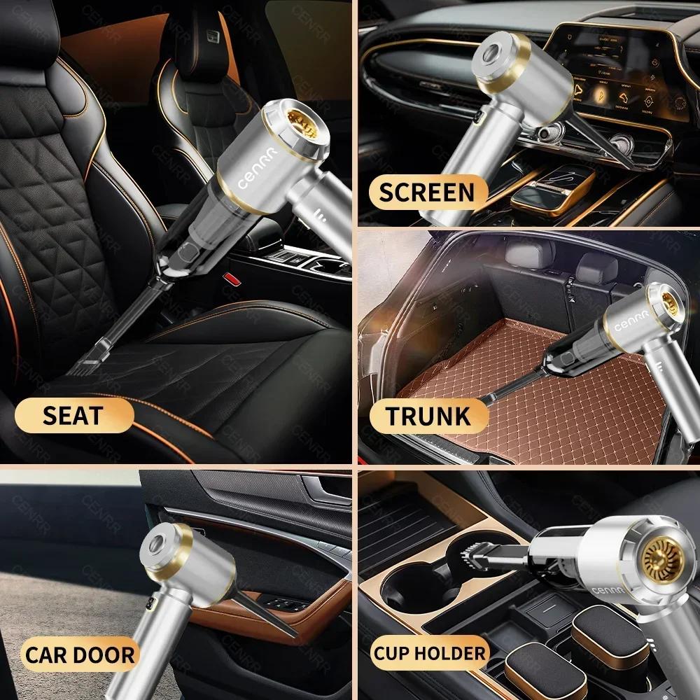 CENRR-Aspirateur de voiture sans fil portable, nettoyeur à main, aspiration de bain, machine à livre