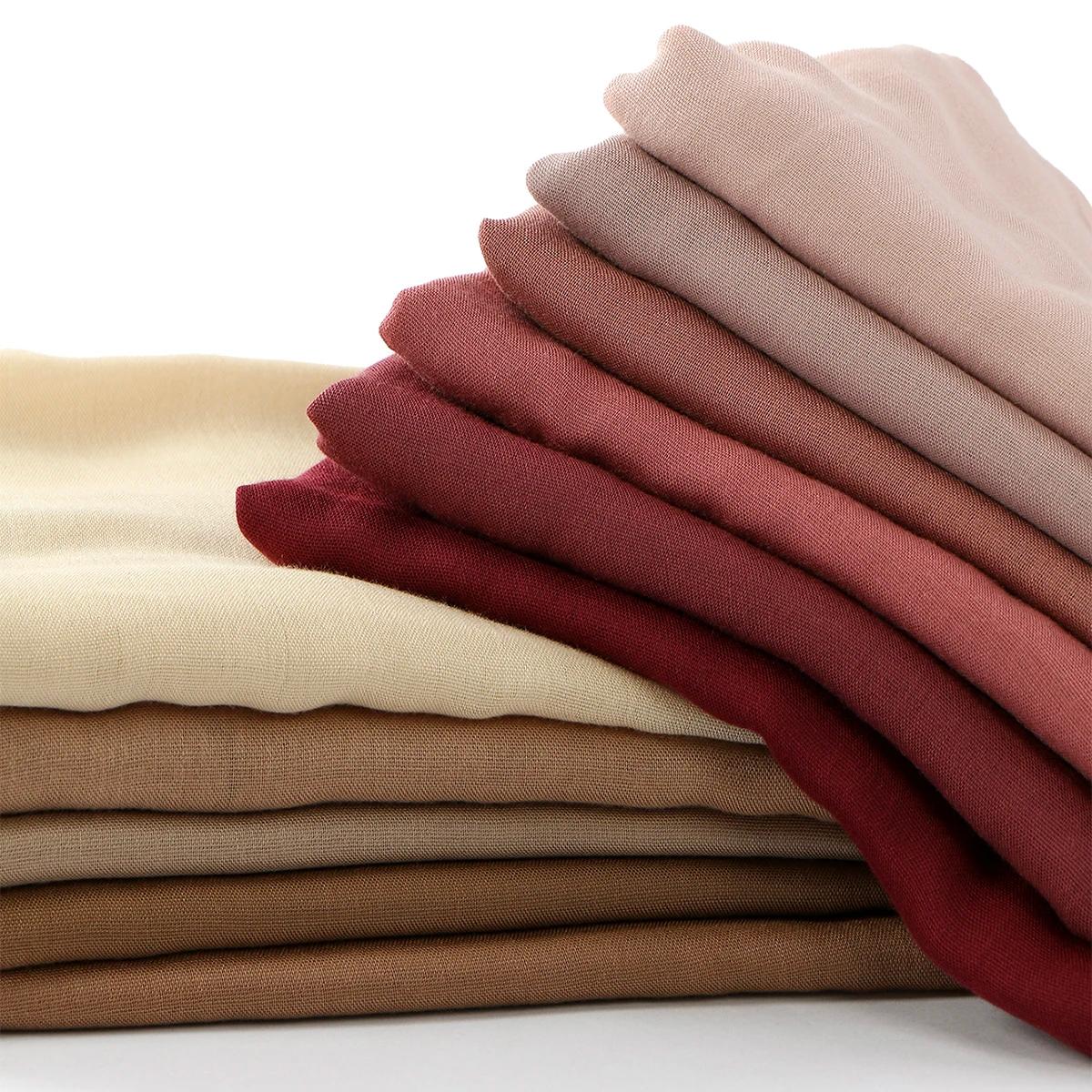185*75 cm musulman Modal Hijab rayonne coton châles pour femmes mince plaine écharpe grande taille f