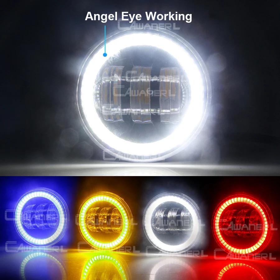 2X30W H11 Angel Eye LED antibrouillard pour Mitsubishi Outlander 2006-2019 voiture brouillard feux d