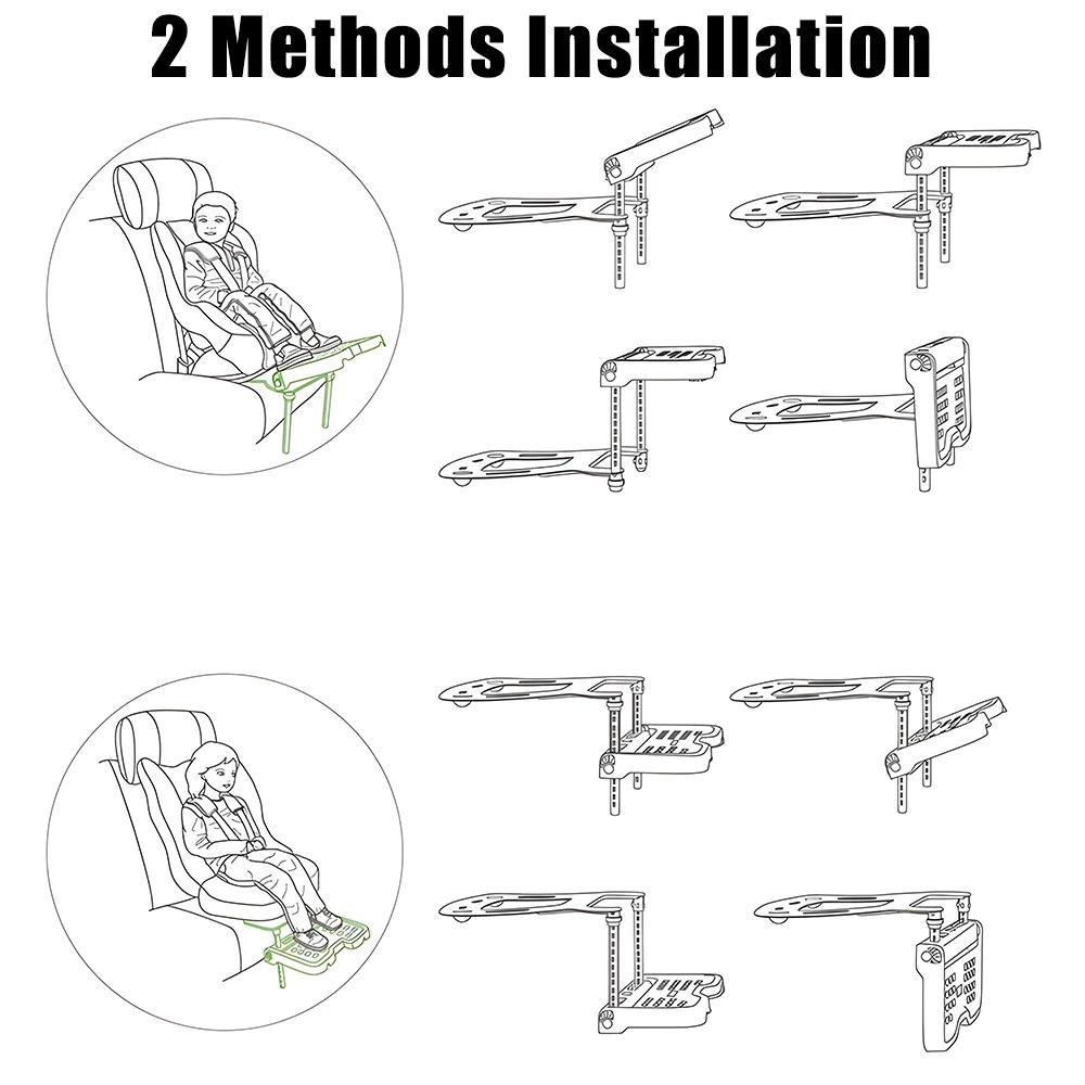 Repose-pieds pliable universel pour voiture, accessoires de landau, support de siège de sécurité pou