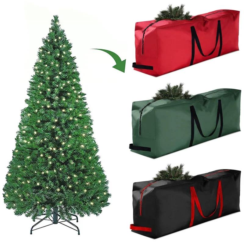 Sac d'arbre de noël pliable, sac de noël en tissu Oxford 210D, idées Solution de stockage d'arbre de