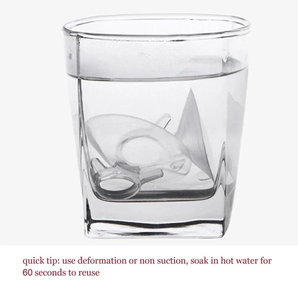 Vis M8 en caoutchouc Transparent, ventouse, crochets à écrou tournant pour dessus de Table en verre,