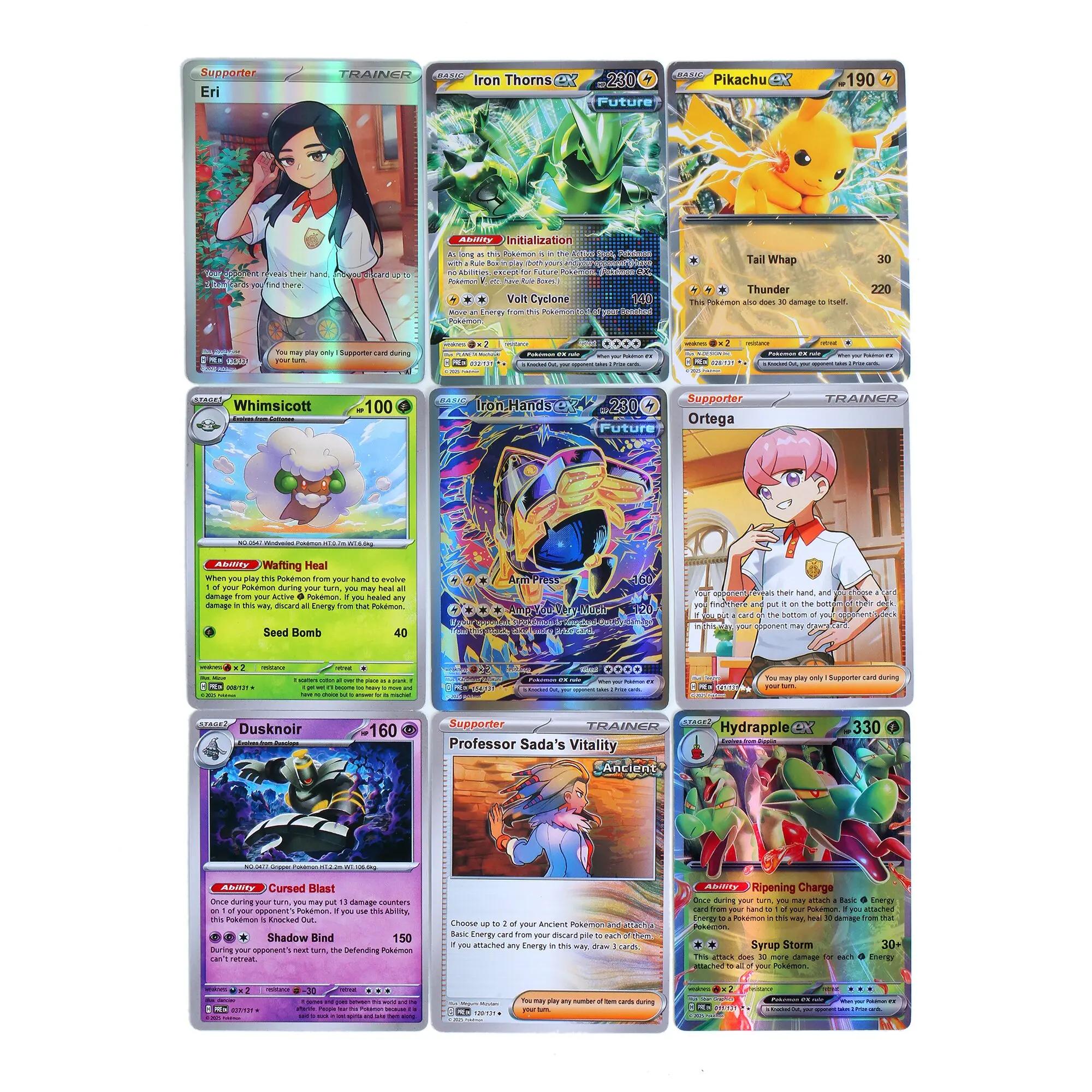 360 cartes Pokémon Prismatic Evolutions PHANTASMAL FLAMES Scarlet Violet 151 Black Bolt Booster Batt