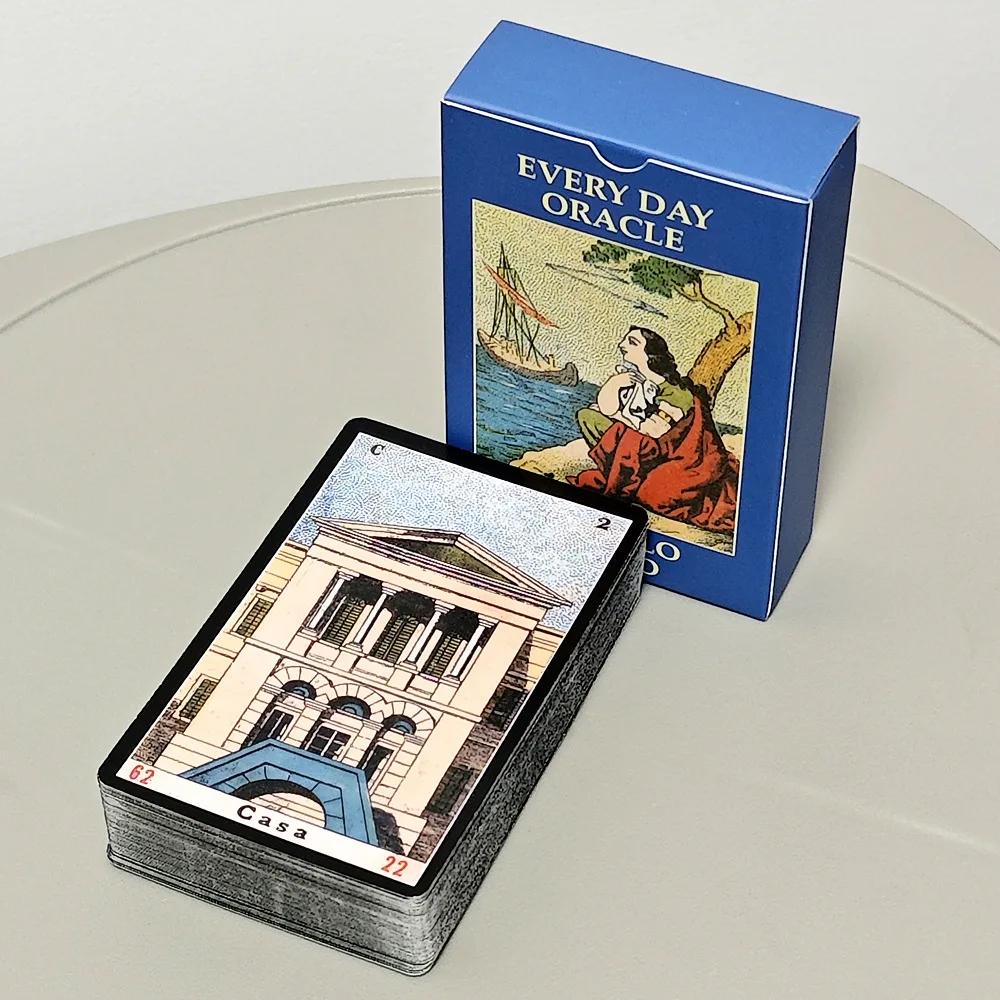 Cartes Oracle Sibyl 3,5*2,4 pouces Jeu de cartes Oracle quotidien Jeu de cartes italien Sibilla 52 p