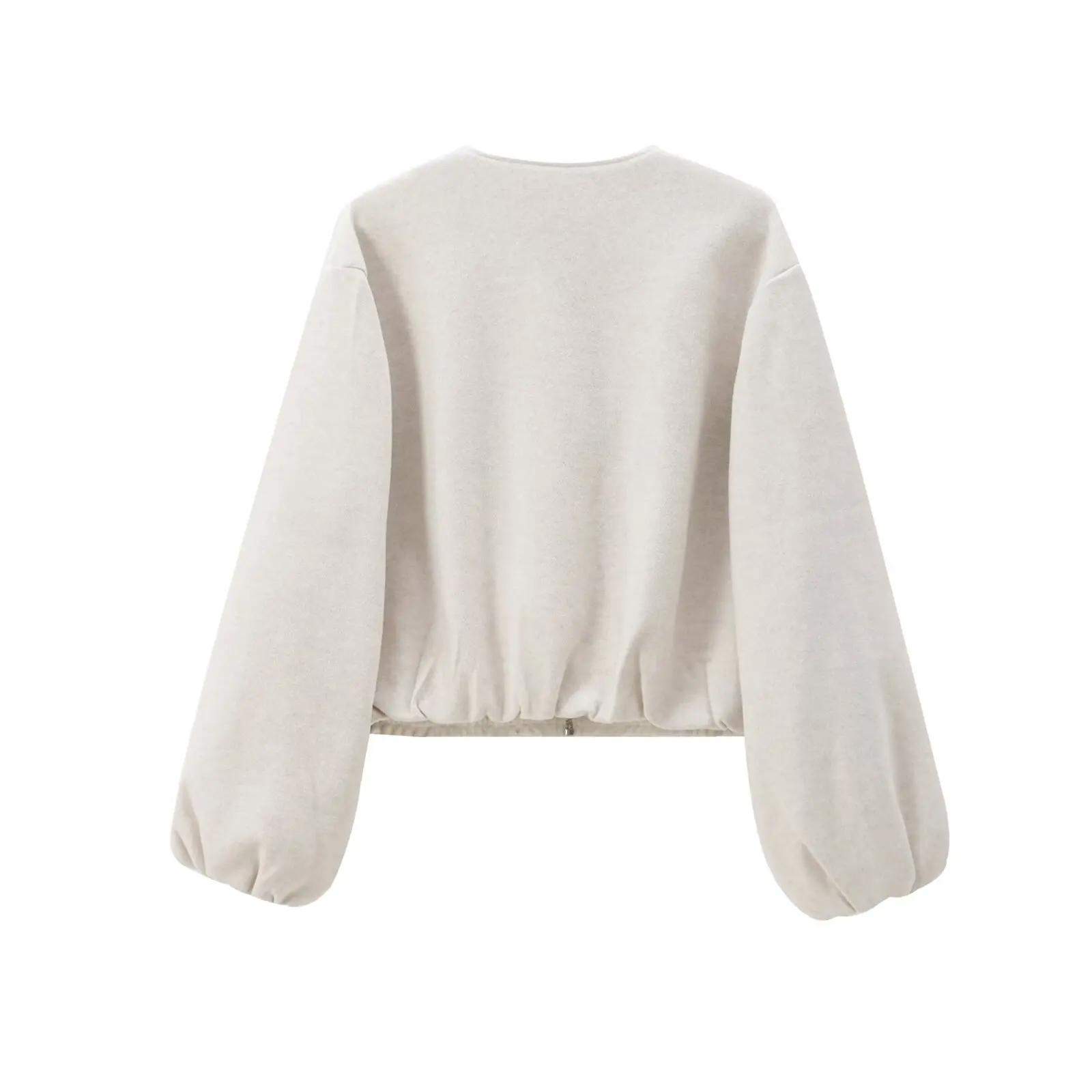 MUJER 2025 polaire Bomber vestes pour femmes doux fermeture éclair femme veste de sport à manches lo