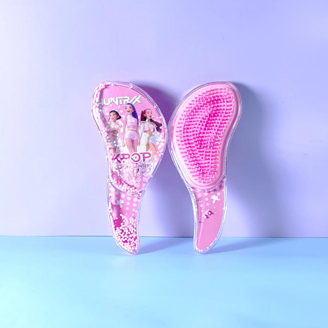 4/1PCS Nouveau Peigne K-Pop Demon Hunters Cartoon Rumi Mira Zoey, Peigne de massage à coussin d'air,