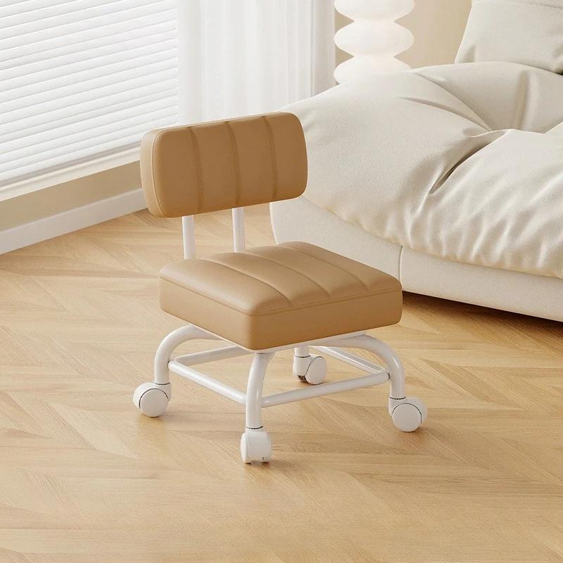 Petit tabouret dossier roue universelle tabouret souple canapé pour enfants Table basse petite chais