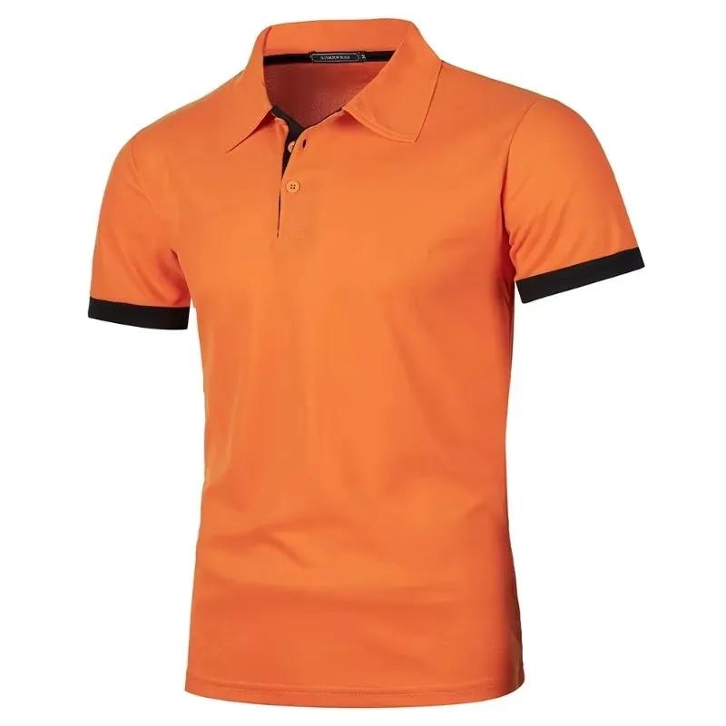 Polo d'été à manches courtes pour hommes, t-shirt de Sport, séchage rapide, athlétique, entraînement