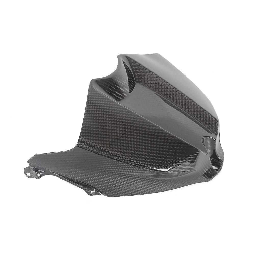 Couvercle avant de réservoir d'essence en Fiber de carbone véritable, boîte à Air, protection du car