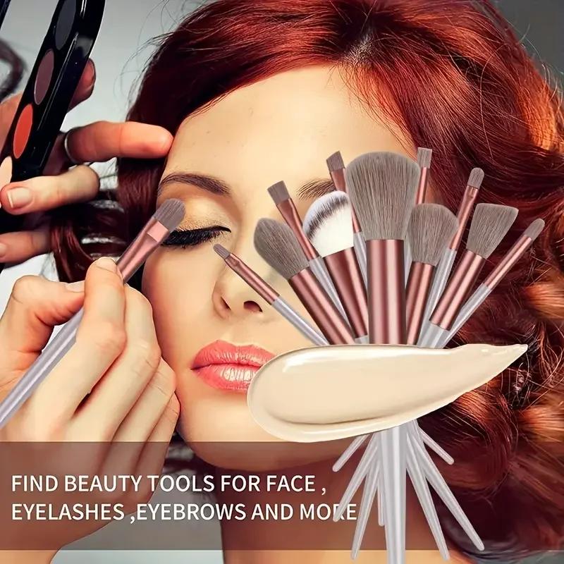 Ensemble de pinceaux de maquillage pour femme, fard à barrage, surligneur, correcteur, fard à joues,