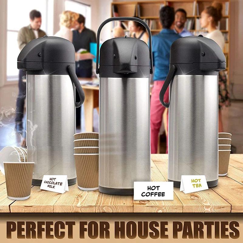 Distributeur de boissons chaudes et froides Airpot, distributeur de café, urne thermos en acier inox